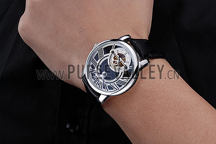 Cartier Rotonde Flying Tourbillon Black Dial 621941