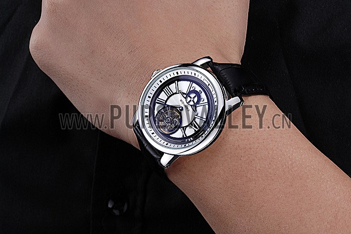 Cartier Rotonde Flying Tourbillon White Dial 621945