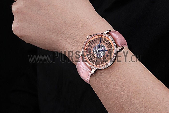 Cartier Rotonde Skeleton Flying Tourbillon Light Pink 621960