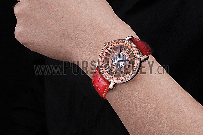 Cartier Rotonde Skeleton Flying Tourbillon Red 621962