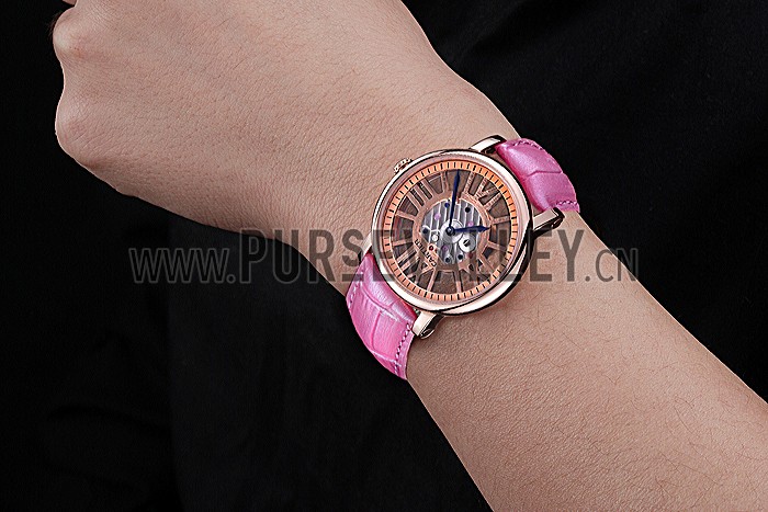 Cartier Rotonde Skeleton Flying Tourbillon Pink 621964