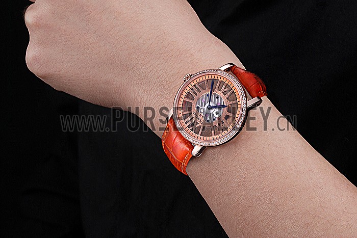 Cartier Rotonde Skeleton Flying Tourbillon Orange 621959