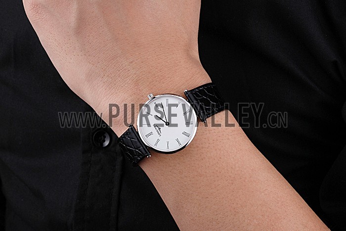Longines La Grande Classique White Dial Black Leather Band Homme 622127