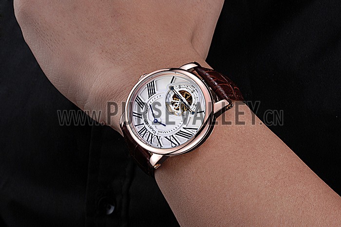 Cartier Rotonde Flying Tourbillon White Dial 621940