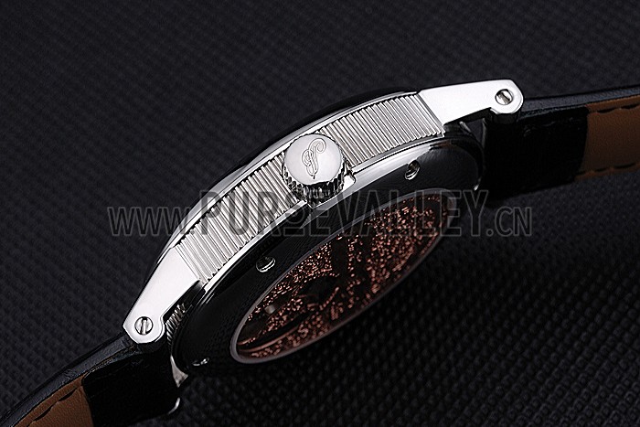 Breguet Classique Grande Complication Tourbillon Silver Case Black Dial Black Leather Strap 622212