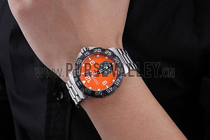 Tag Heuer Formula One Grande Date Orange Dial Stainless Steel Bracelet 622287