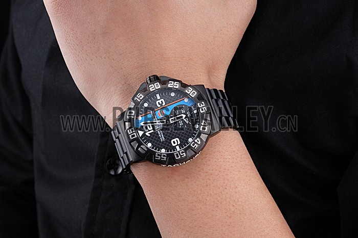 Tag Heuer Formula One Special Gulf Edition Black Dial And Blue Ion Plated Steinless Steel Bracelet 622288