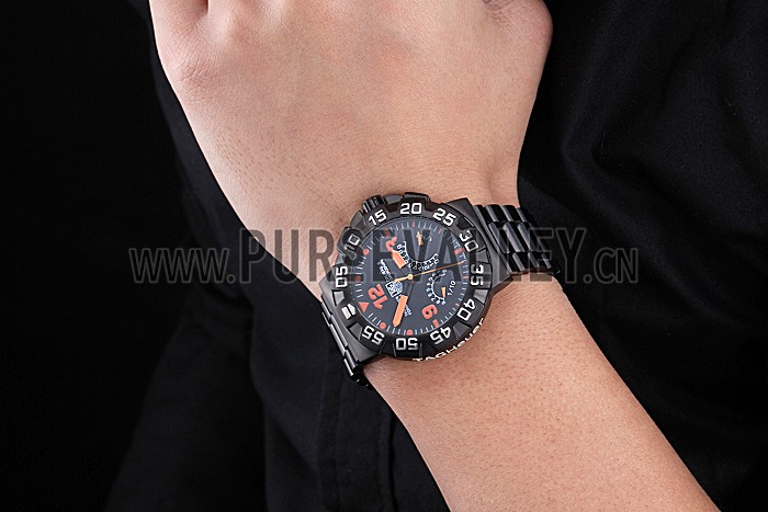 Tag Heuer Formula One Calibre S Black Dial Orange Numerals Ion Plated Steinless Steel Bracelet 622300