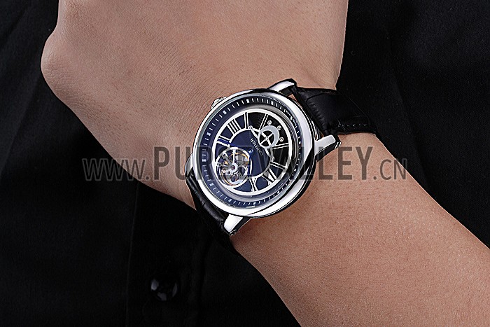 Cartier Rotonde Flying Tourbillon Black Dial 621946