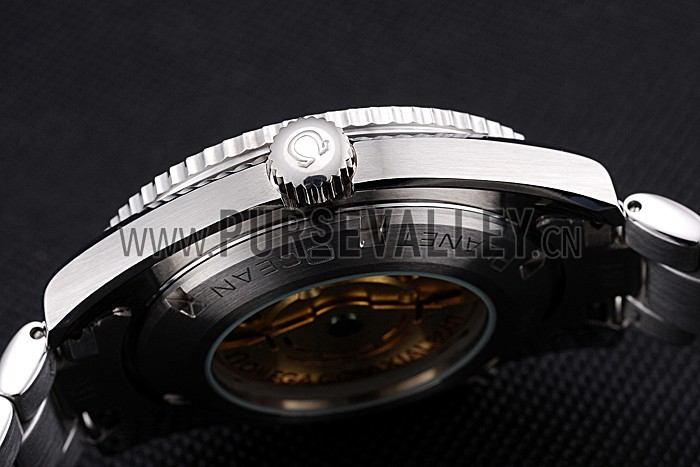 Omega Seamaster GMT White Dial Orange Bezel Stainless Steel Case 622718