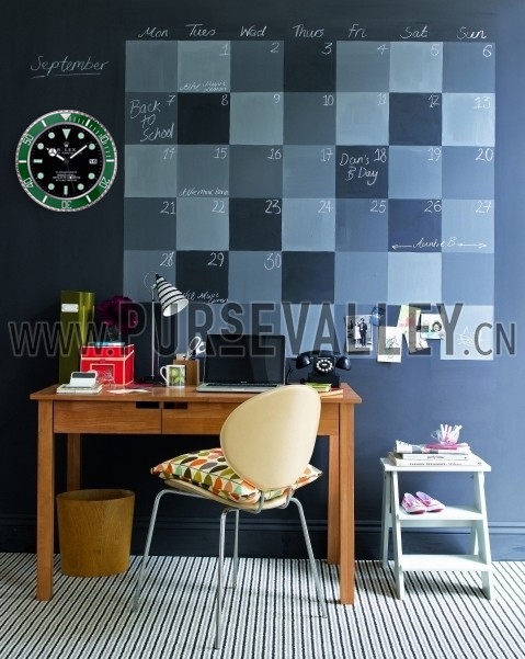 Rolex Submariner Wall Clock Silver-Green 621912