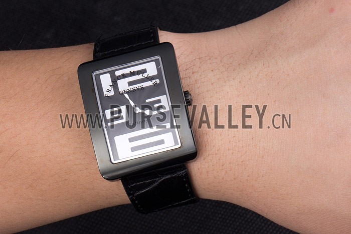 Franck Muller Infinity White Dial Numbers Black Croco Bracelet 80272