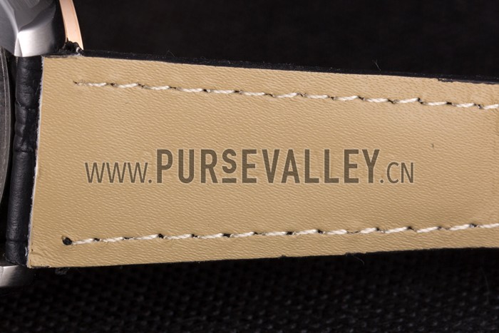 Tag Heuer Carrera Stainless Steel Case Black Dial Black Leather Strap