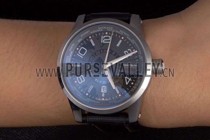 Montblanc Timewalker Hemispheres Leather Strap 621625