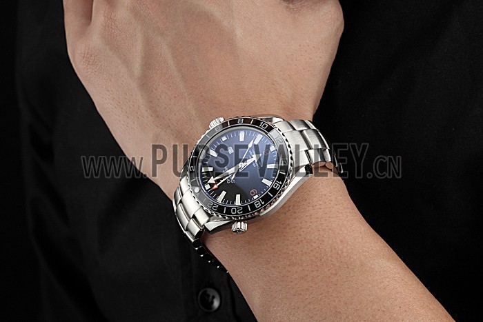 Omega Seamaster Planet Ocean GMT Black Dial Stainless Steel Band 622392