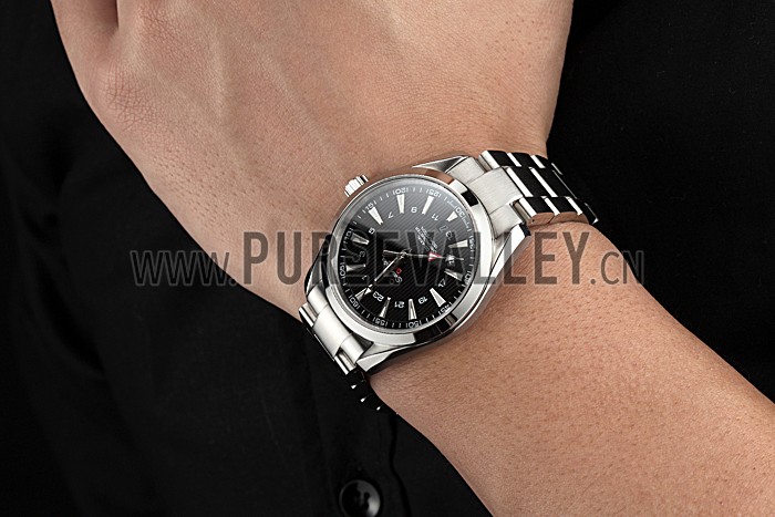Omega Seamaster Planet Ocean GMT Black Dial Stainless Steel Band 622398