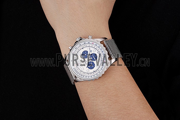 Breitling Navitimer Stainless Steel Strap Beige Dial