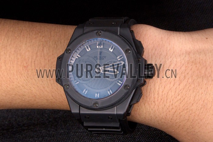 Swiss Hublot King Power Black Dial with Rubber Band shb10 621403