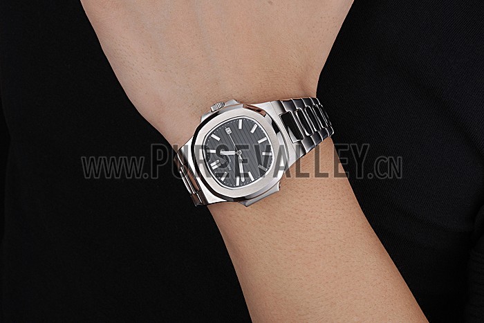 Patek Philippe Nautilus Black Dial Stainless Steel Case 622719