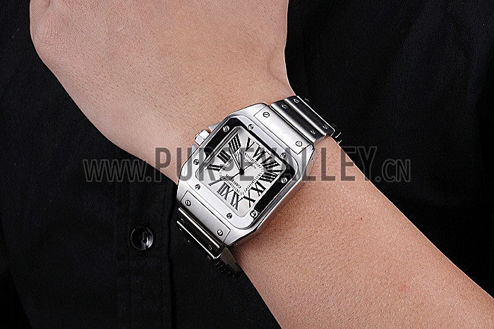 Swiss Cartier Santos Galbee Stainless Steel 622063