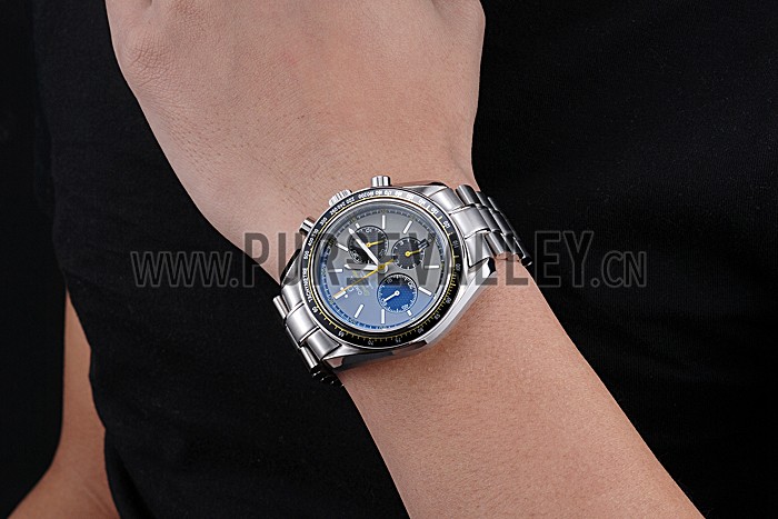 Omega Speedmaster White Grey Stainless Steel Strap 622051