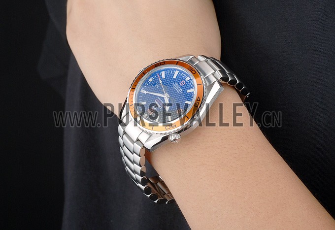Omega Seamaster Planet Ocean Co-axial Orange Case Black Dial 98102