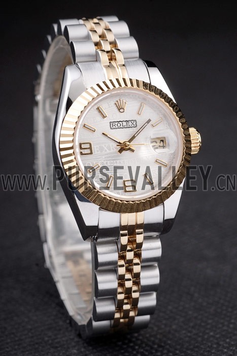 Rolex Datejust Two Tone Stainless Steel Yellow Gold Plated 98079