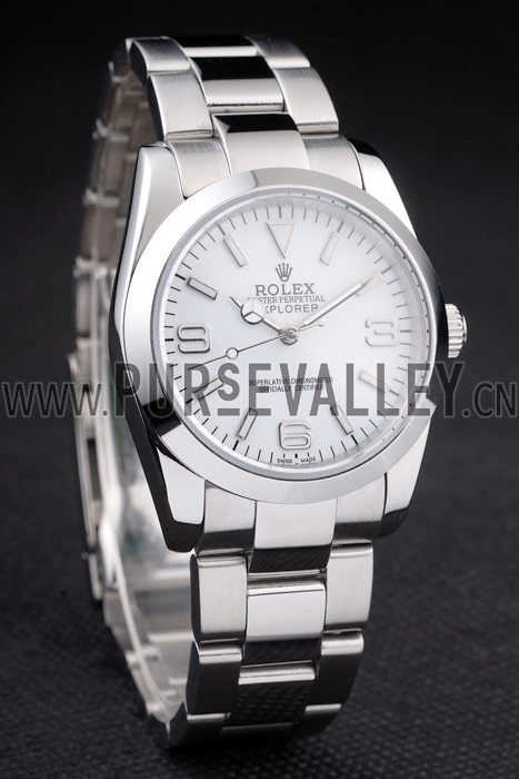 Rolex Explorer Polished Stainless Steel White Dial 98086