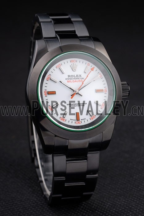 Rolex Milgauss Pro-Hunter Tinted Green Saphire White Dial