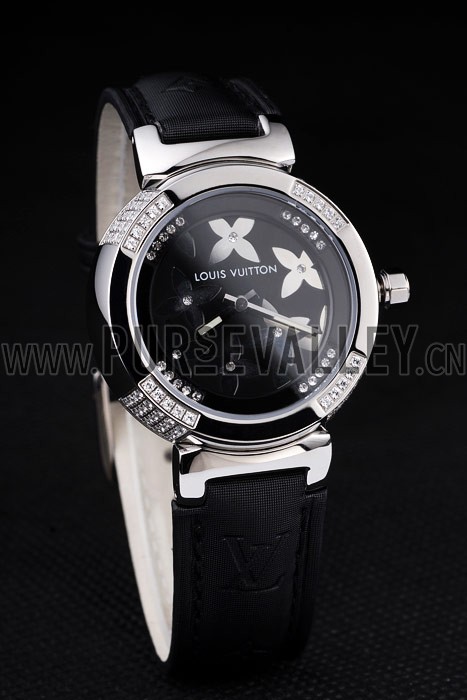 Louis Vuitton Tambour Bijou Black Watch