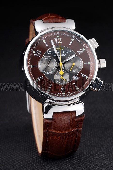 Louis Vuitton Tambour LV 277 Brwon Dial Watch