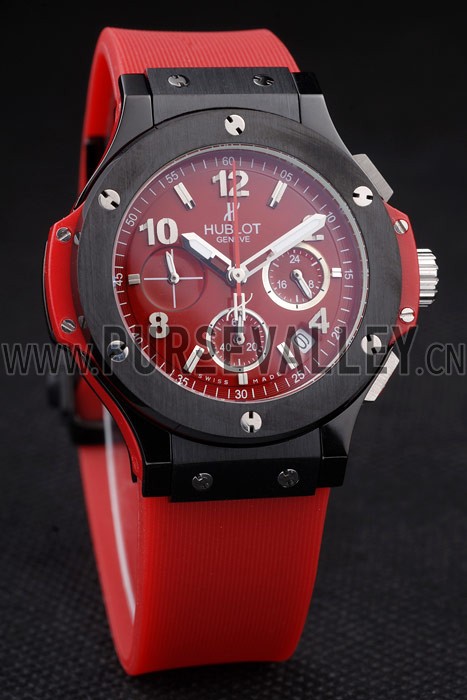 Hublot Big Bang Red Strap Red Dial Watch 98070
