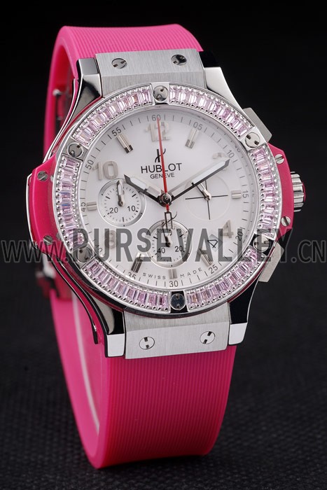 Hublot Big Bang Tutti Frutti Pink Strap White Dial