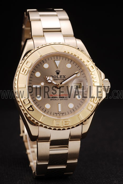 Rolex Yacht Master Gold Tachymeter Gold Dial 98232
