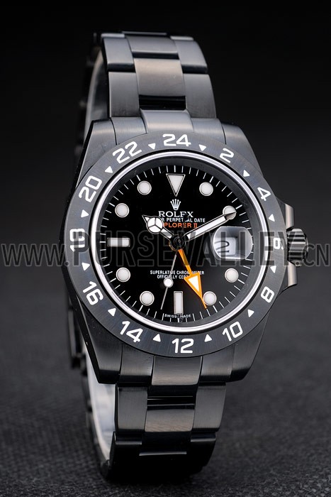 Rolex Explorer Black Ceramic Bezel Black Dial Tachymeter 2385