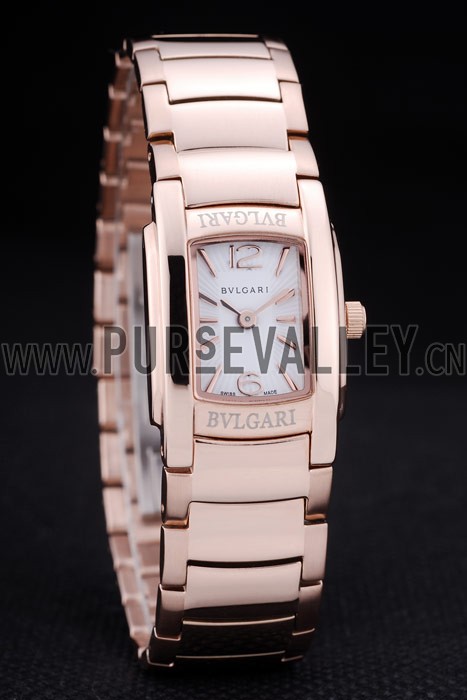 Bvlgari Assioma D 20mm White Dial Rose Gold Case And Bracelet