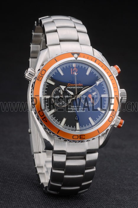 Omega Seamaster Planet Ocean Orange Tachymeter Black Dial Stainless Steel Strap 80241