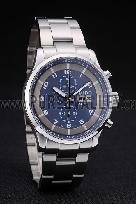 Mido Multifort Stainless Steel Bezel Navy Dial 80282