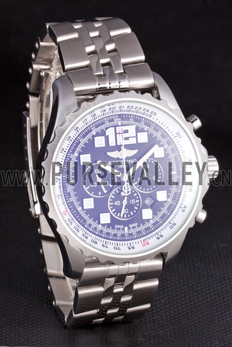 Breitling Navitimer Stainless Steel Strap Black Dial 98236