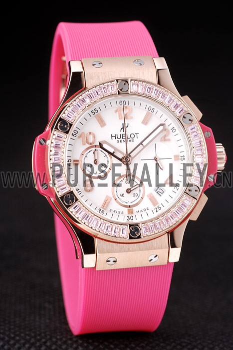 Hublot Big Bang Tutti Frutti Pink Strap Gold Dial
