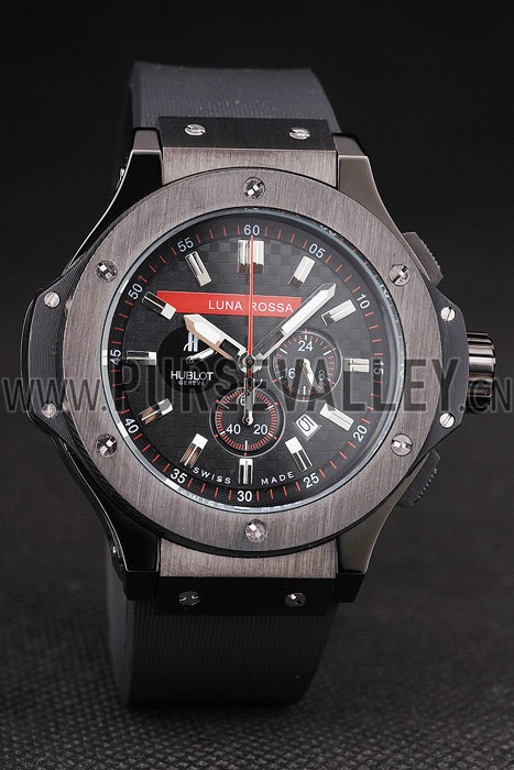 Hublot Limited Edition Luna Rosa Black Dial Watch