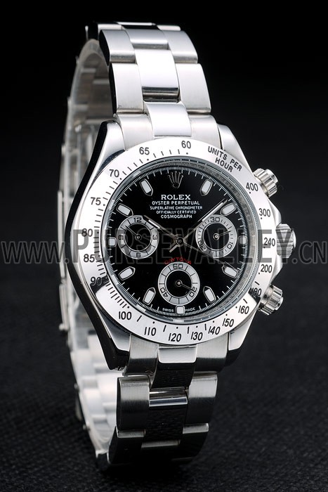 Rolex Daytona Lady Stainless Steel Case Black Dial Tachymeter