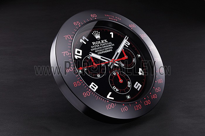 Rolex Daytona Cosmograph Wall Clock Black-Red 621908