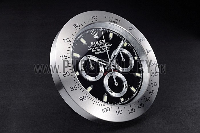 Rolex Daytona Cosmograph Wall Clock Silver-Black 621909