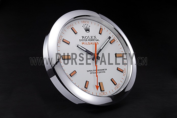 Rolex Milgauss Wall Clock Silver 621910