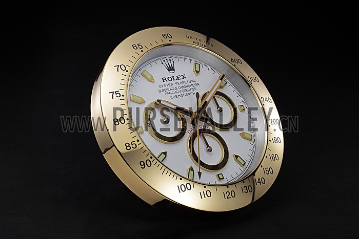 Rolex Daytona Cosmograph Wall Clock Gold-White 621911