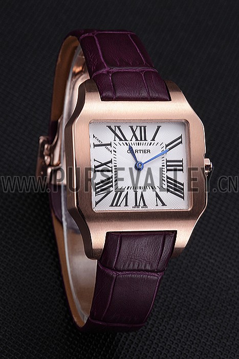 Cartier Santos 100 Polished Rose Gold Bezel 621921