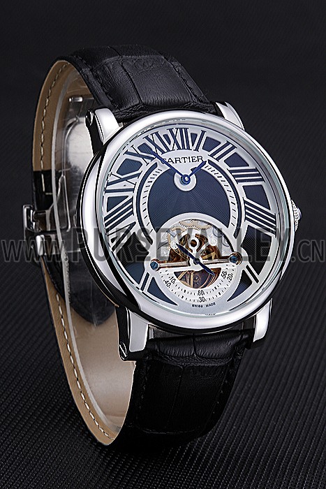 Cartier Rotonde Flying Tourbillon Black Dial 621941