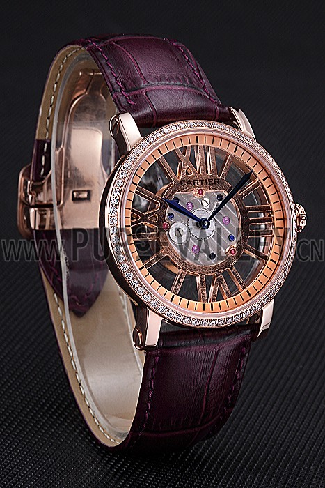 Cartier Rotonde Skeleton Flying Tourbillon Purple 621963
