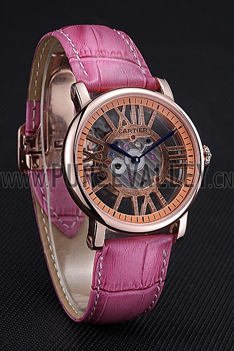 Cartier Rotonde Skeleton Flying Tourbillon Pink 621964